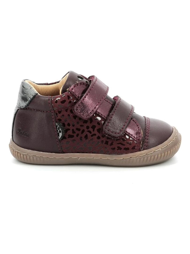 Sneakers hautes Cuir Frakro Bordeaux