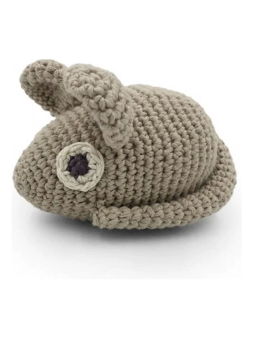 Hochet souris grise coton bio N/A