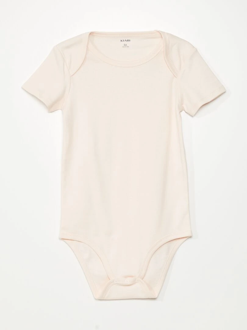 Lot de 3 bodies en jersey   So Easy   Verre/blanc/rose