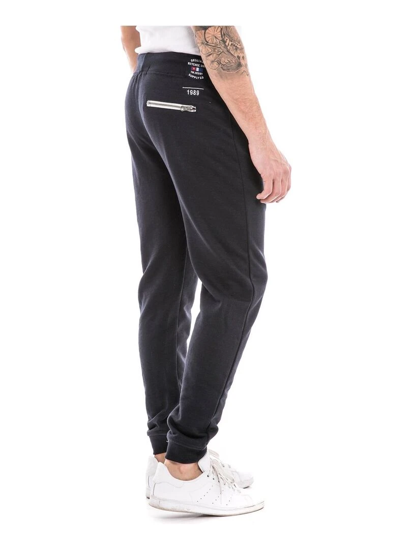 Pantalon jogging slim CAMDEN Bleu marine