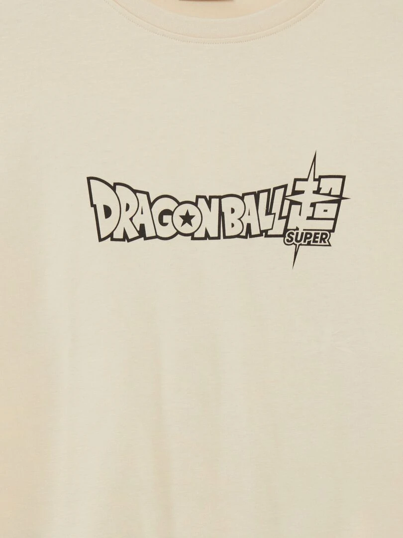 T shirt 'Dragon Ball Z' à col rond beige