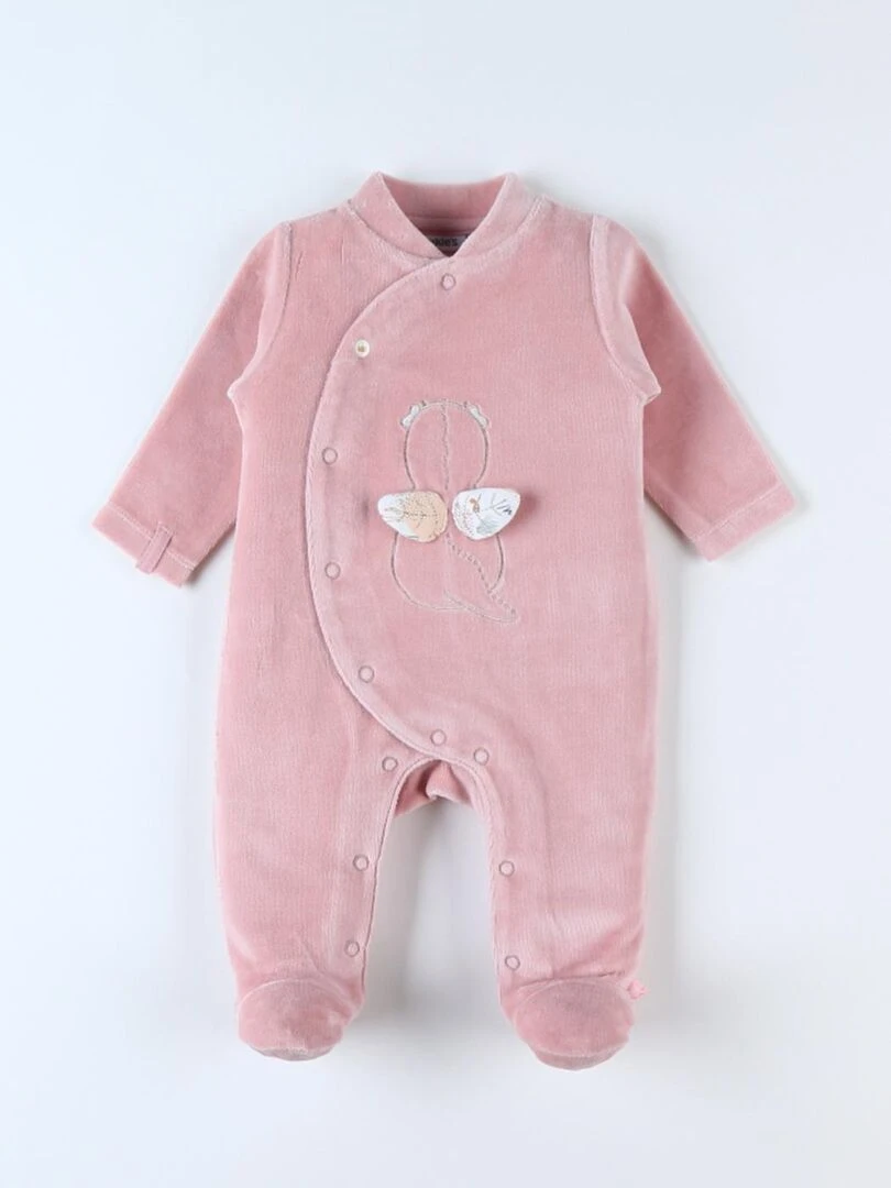 Pyjama Dors bien velours Lina & Joy   Noukie's   Rose