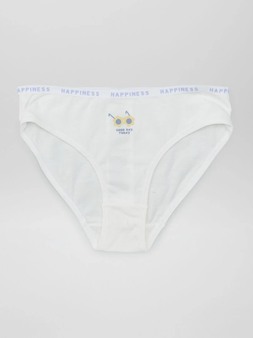 Lot de 4 culottes imprimées Fleurs