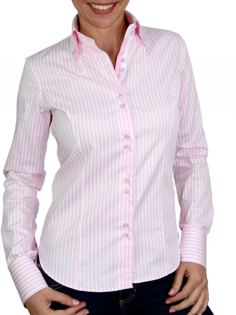 Chemise à rayures BORSALINO Rose