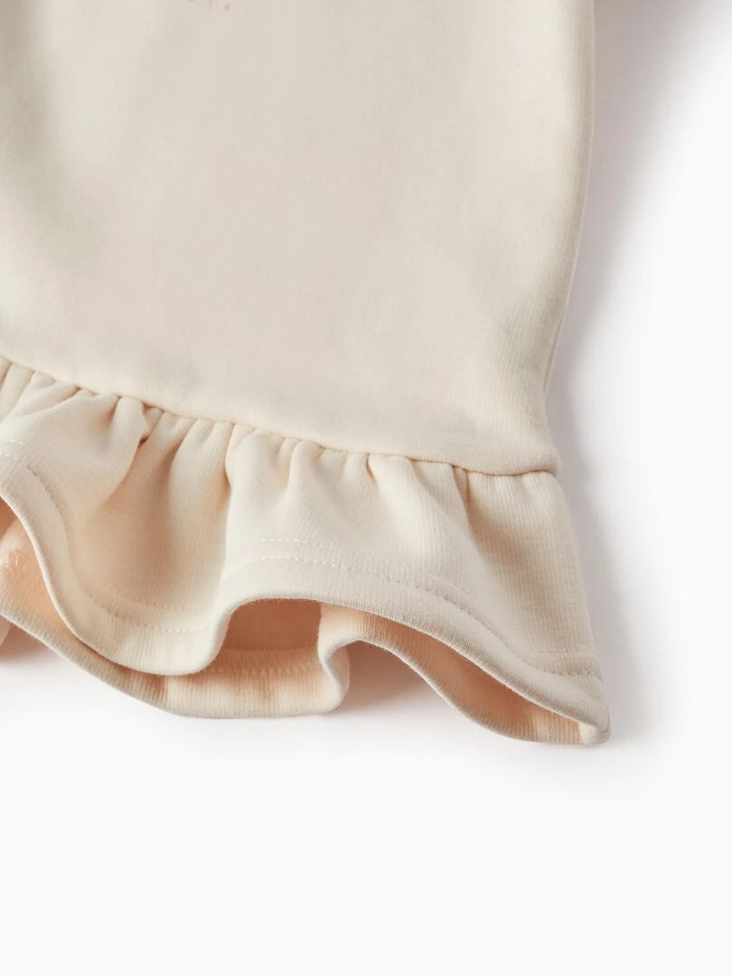 Sweat à capuche pour fille 'Winter Flowers'  SWEET FROSTY DREAMS   Beige clair