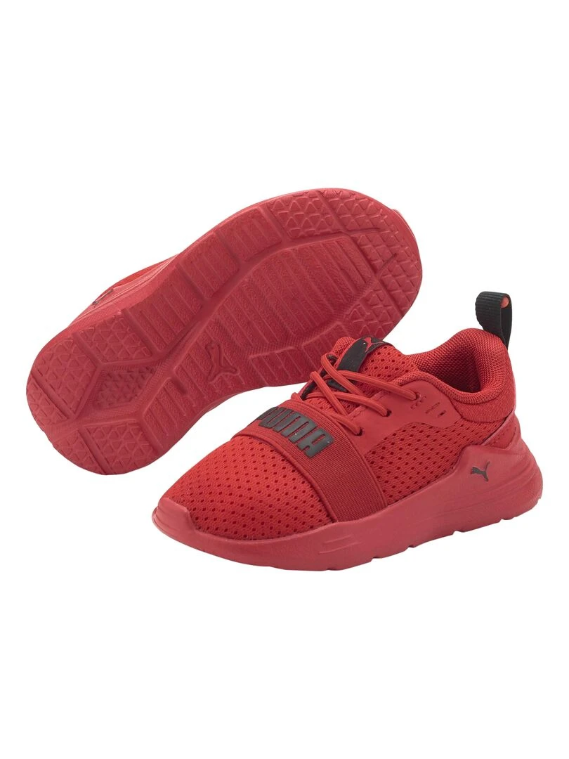 Basket à Lacets Enfant Puma Wired Run Ac   Rouge