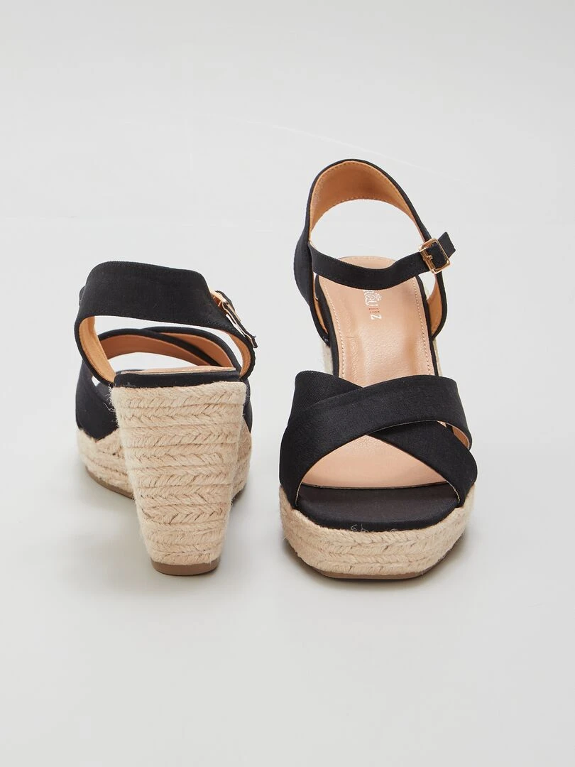Sandales à talon   Noir