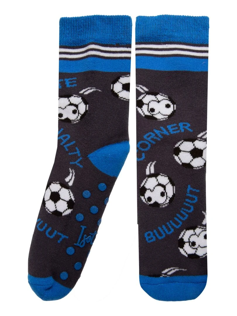 Chaussettes antidérapantes foot 27/34 Gris