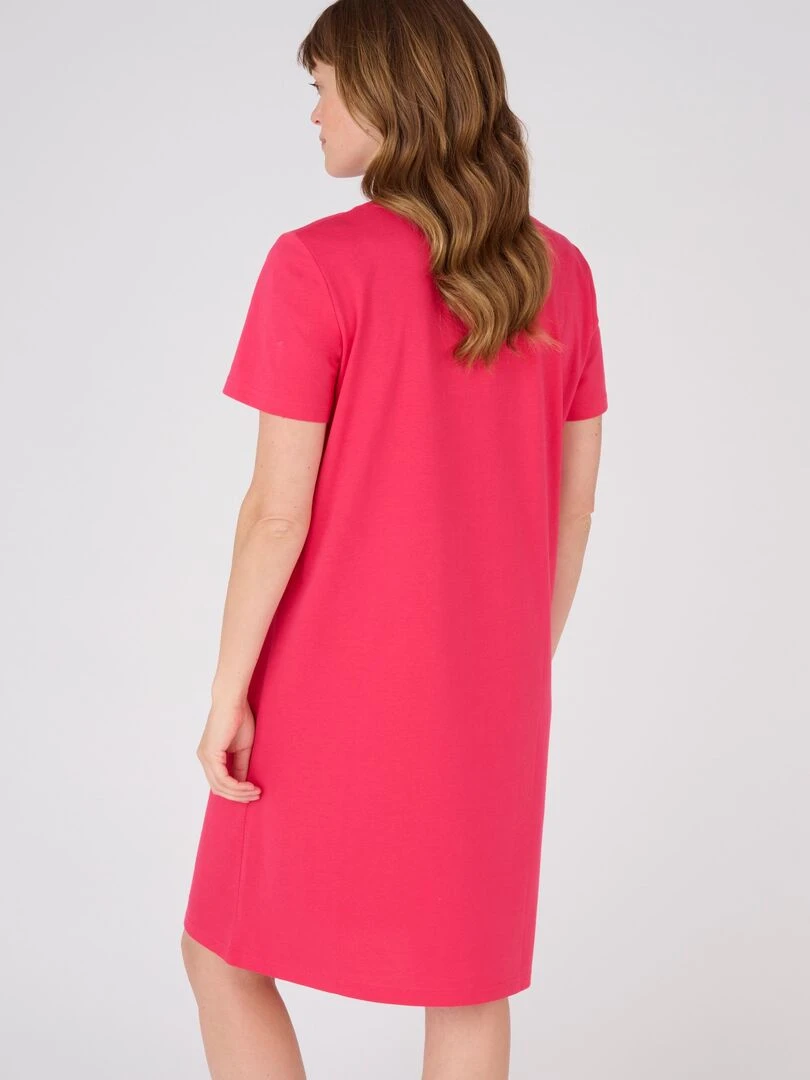 Chemise de nuit maille jersey    Damart   Magenta