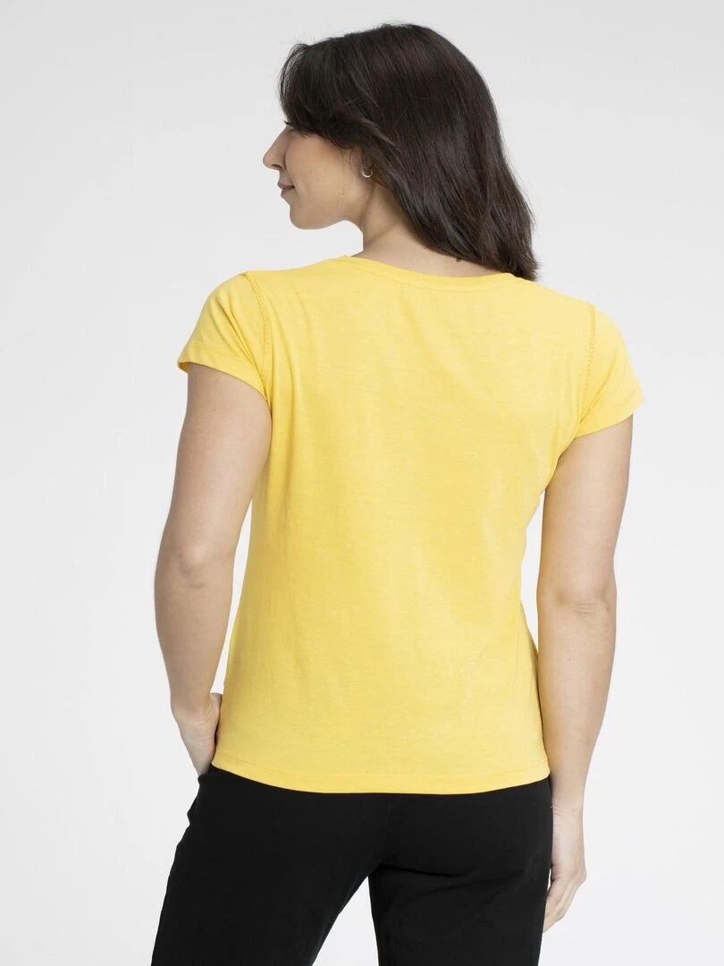 T shirts rond MARINE   Gérard Pasquier   Jaune