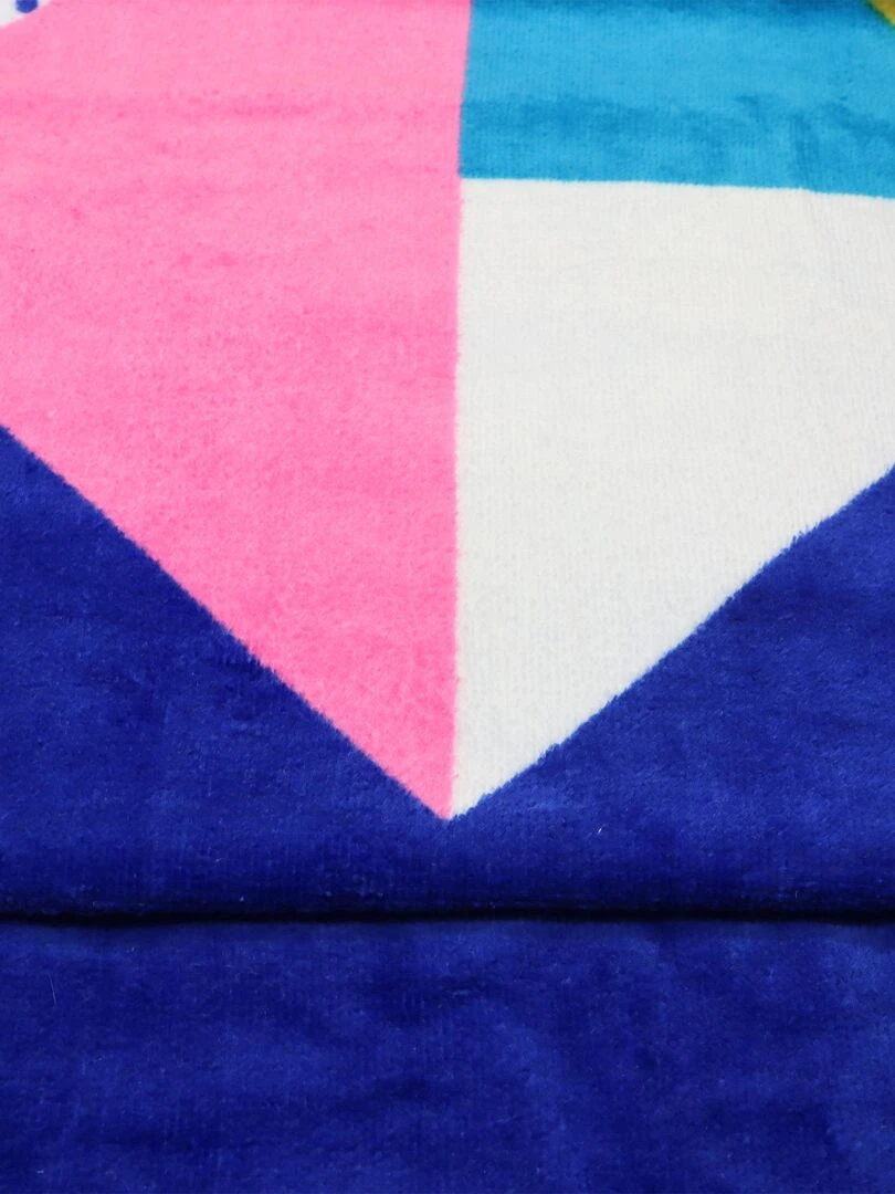 Drap de plage imprimé 100% coton  PARIS 2024 JEUX OLYMPIQUES COEUR   Bleu marine