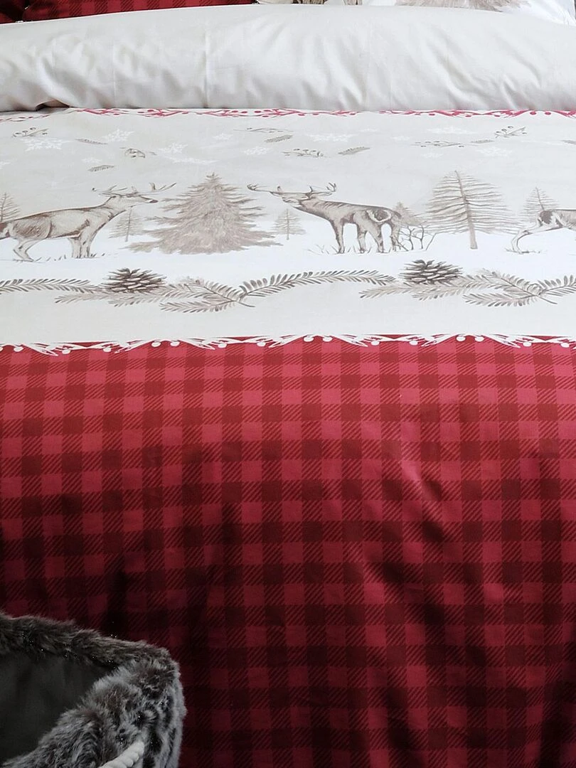 Parure de couette Parmelan   Rouge