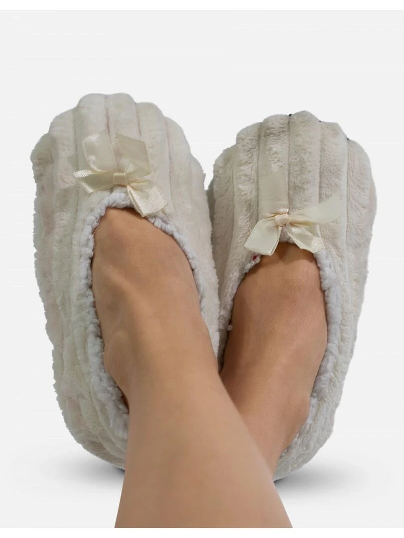Chaussons fourrées Kebello   Beige