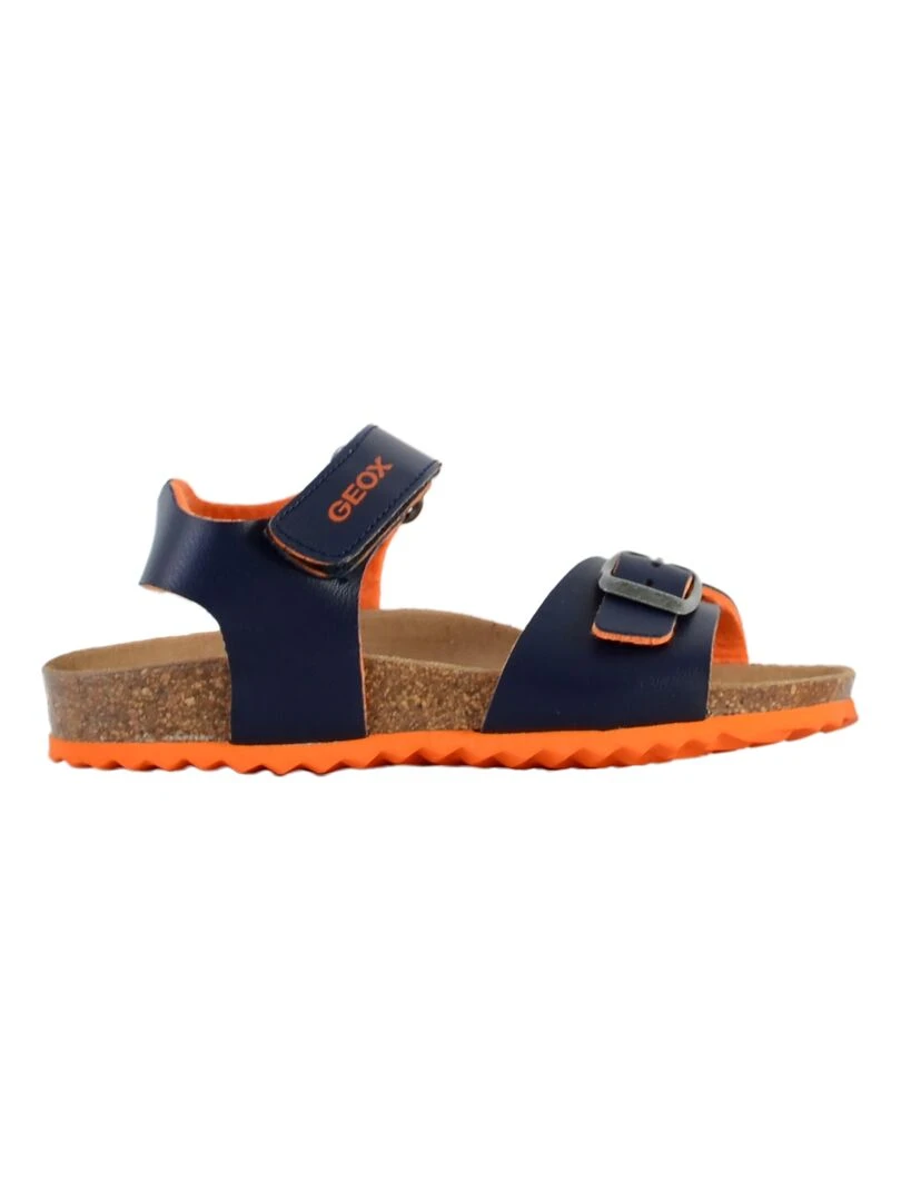 Sandale Cuir Enfant Geox Ghita Bleu