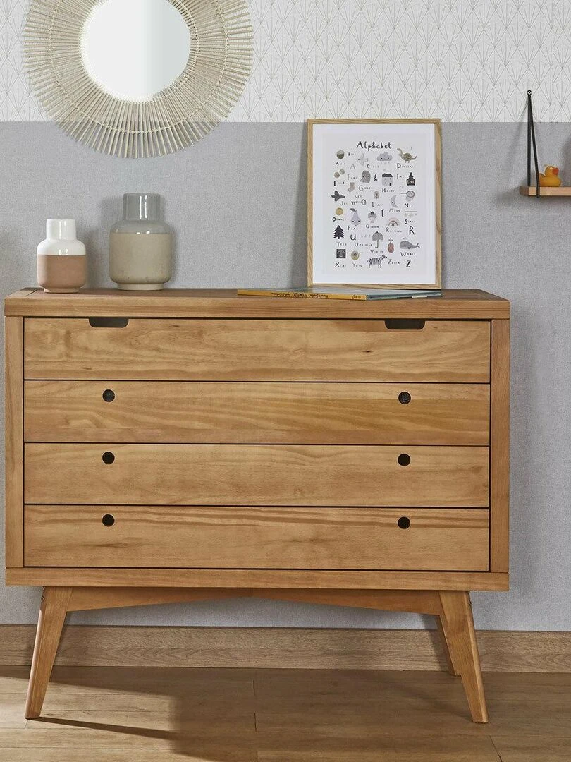 Commode 4 tiroirs Marley   AKITEN RETAIL   Marron