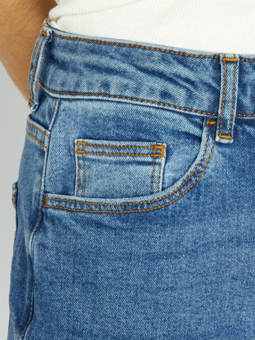 Jean mom à taille très haute   L32   Stone
