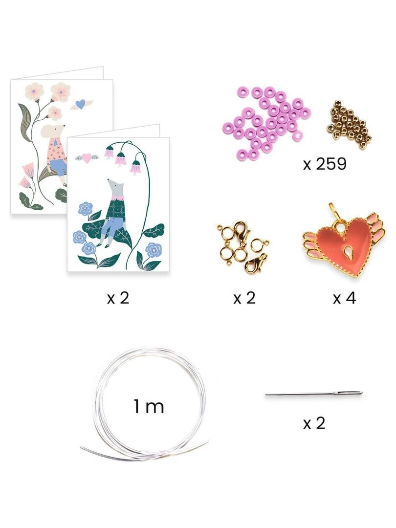 Coffret perles et bijoux You and Me : Heishi Cœurs   N/A