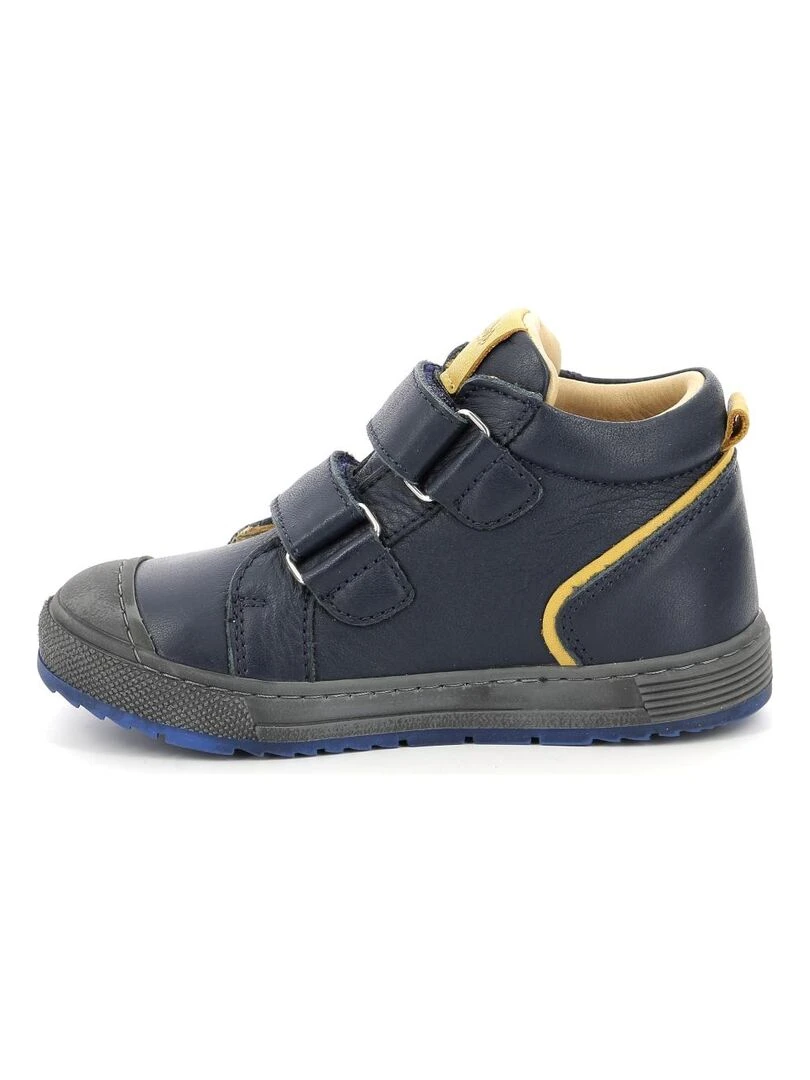 Sneakers hautes Cuir Biboc   Bleu marine