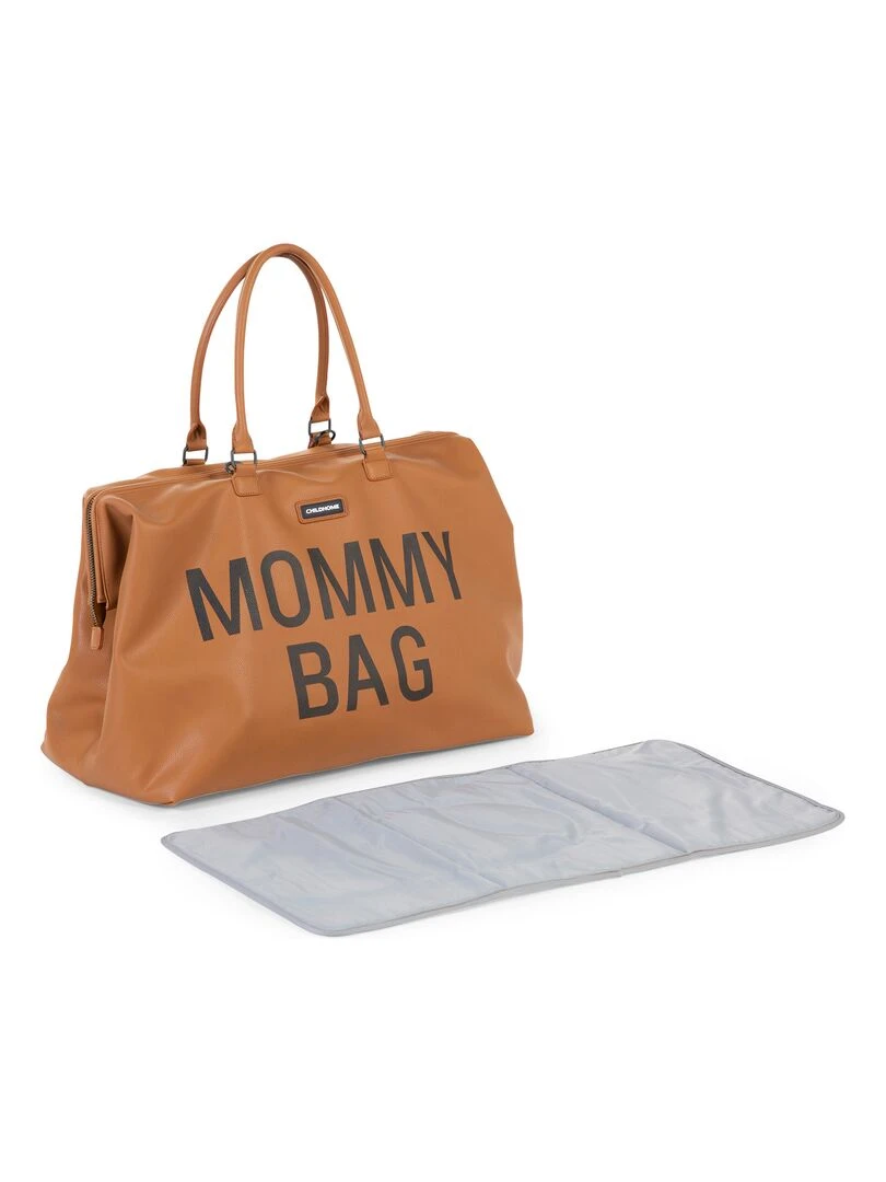Sac à langer à anses Mommy bag brun Marron