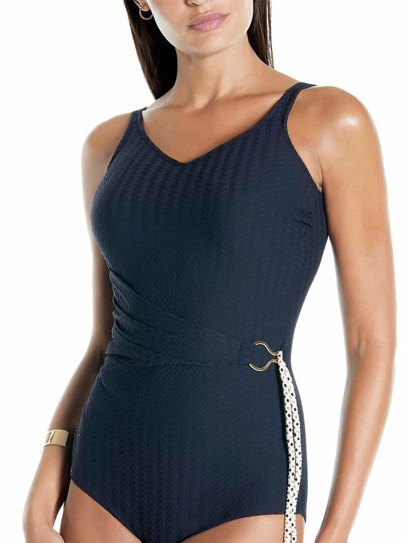 Maillot de bain 1 pièce prothétique shapewear Basica   Noir