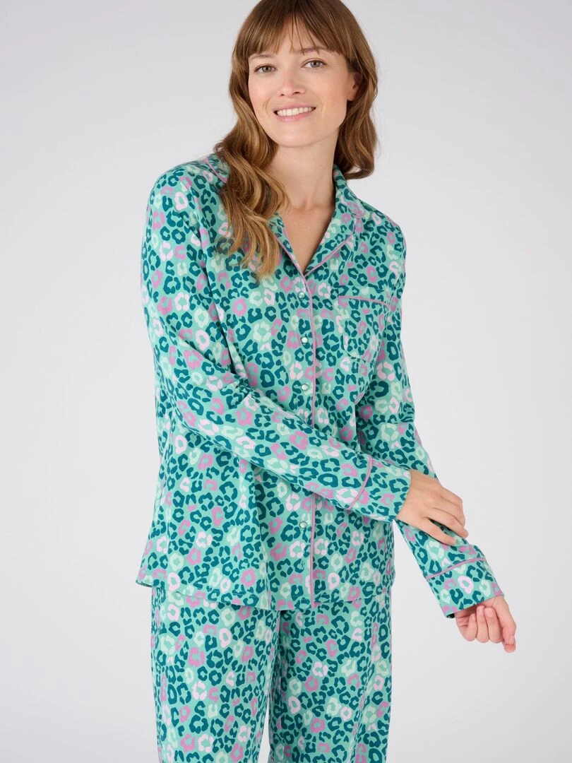 Pyjama maille jersey Thermolactyl   Damart   Vert foncé