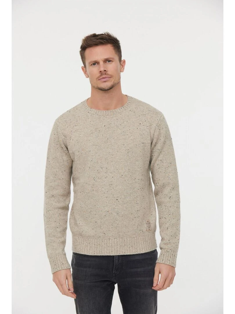 Lee Cooper Pull manches longues laine regular COOLY Beige argile