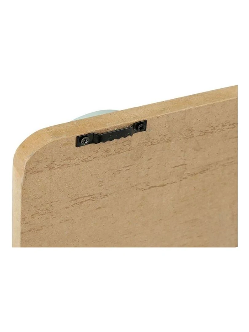 Patère bois lapin vert doré Beige