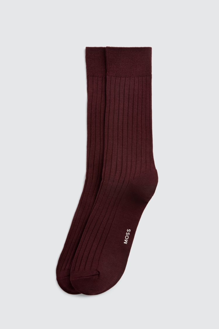 Fig Fine Ribbed Socks Buy Online at Moss