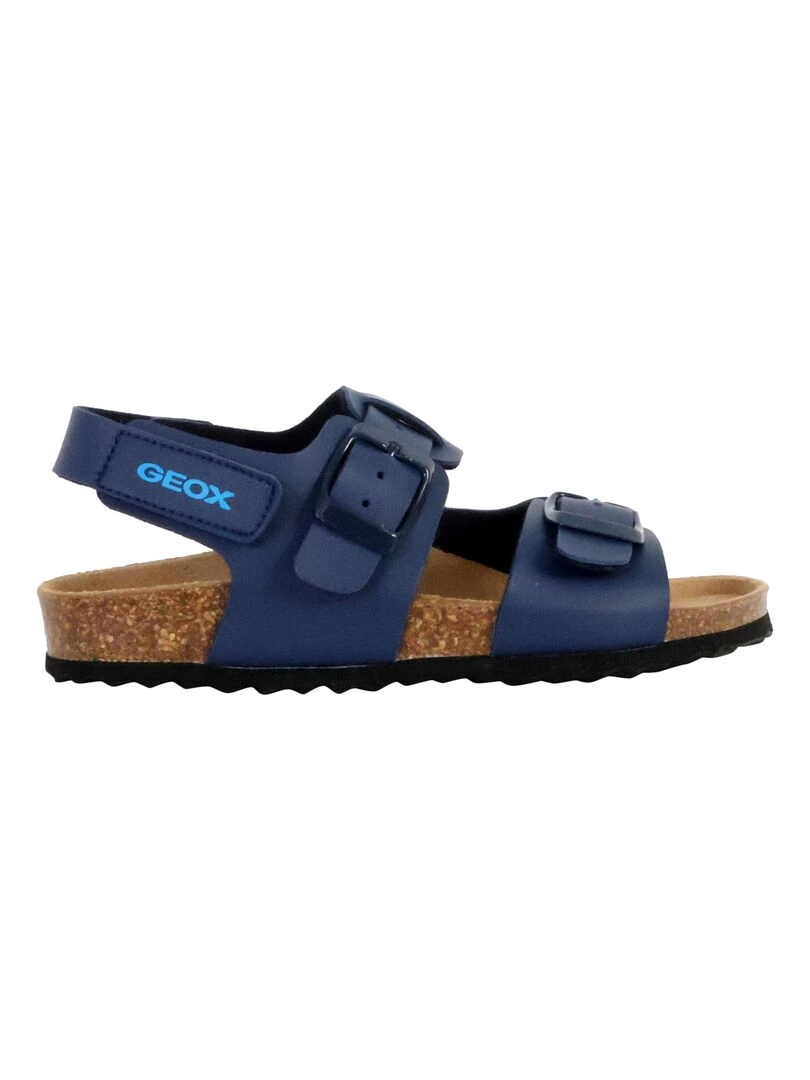Sandales Cuir Enfant Geox Gita Bleu