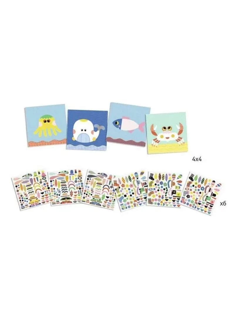 Creer Des Animaux Marins Avec Des Stickers   N/A