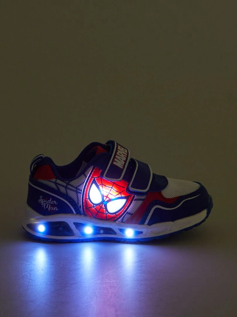 Baskets lumineuses 'Spiderman'   bleu