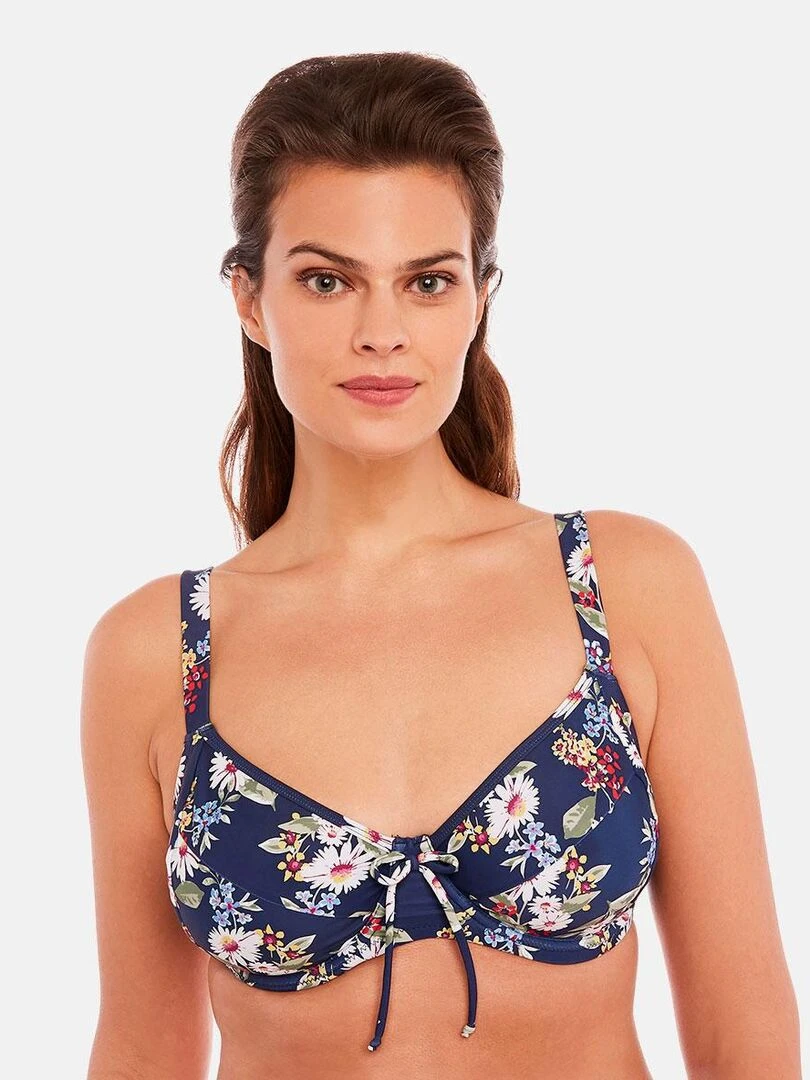 Haut de maillot à armatures MEDITERRANEE   Brigitte Bardot Bain   Bleu