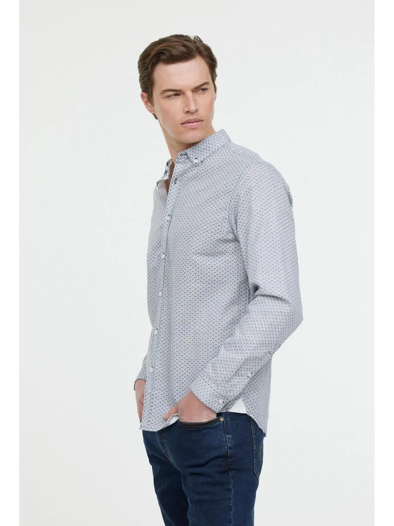 Lee Cooper Chemise manches longues coton/lin regular DOLCE ML Bleu marine