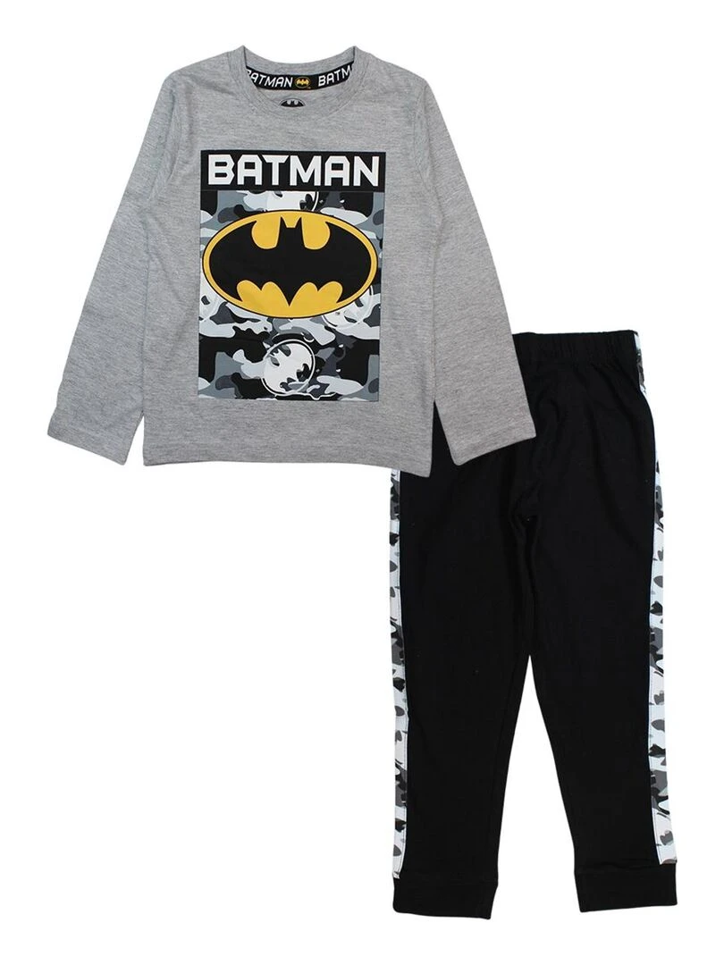 DC Comics Pyjama garçon imprimé Batman en coton Gris