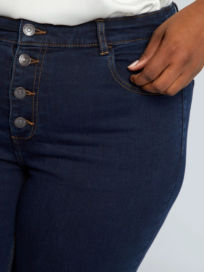 Pantalon skinny stretch   5 poches   L30   Brut