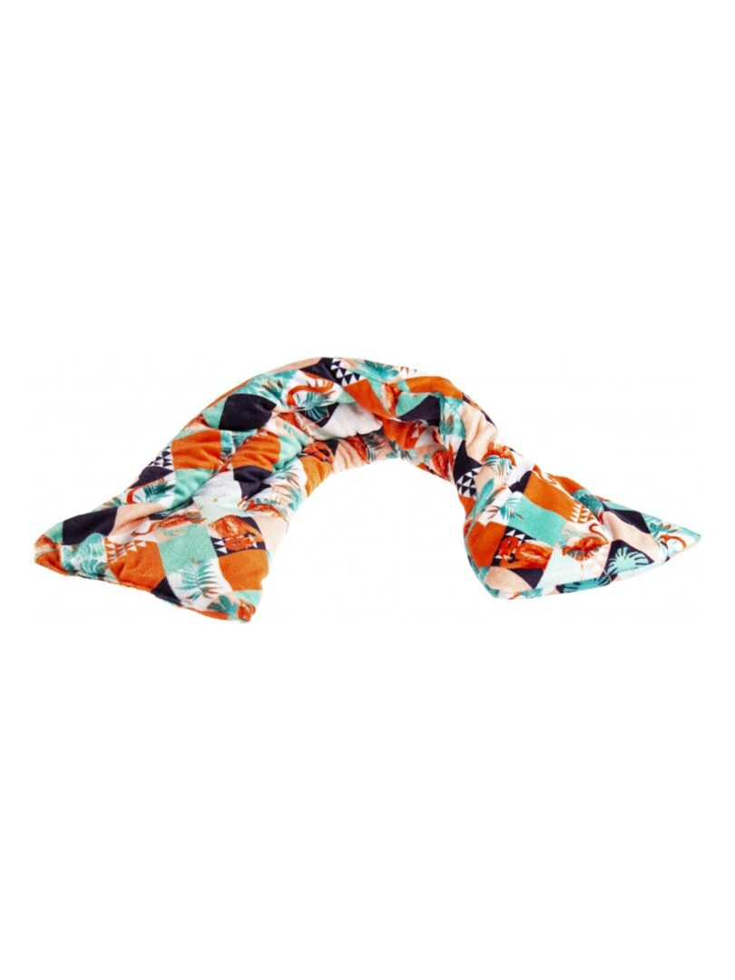 Bouillotte tour de cou Géométrique Made in France Orange