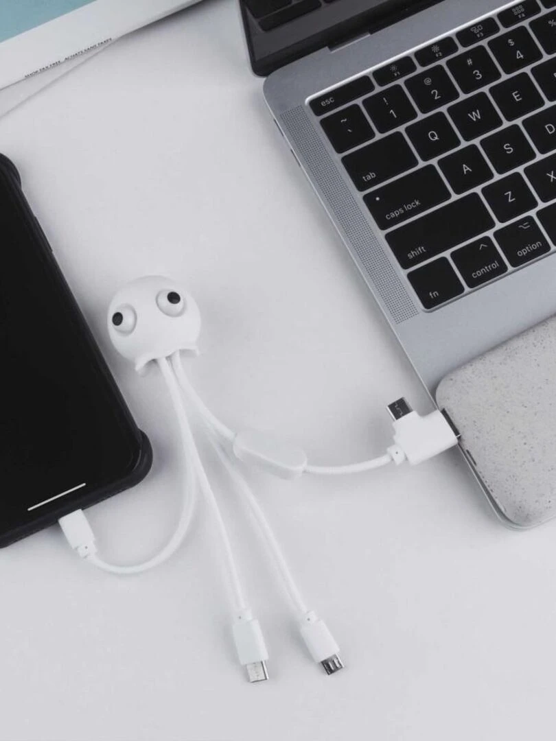 Cables multi connecteurs Jelly anti stress Xoopar   Blanc   N/A