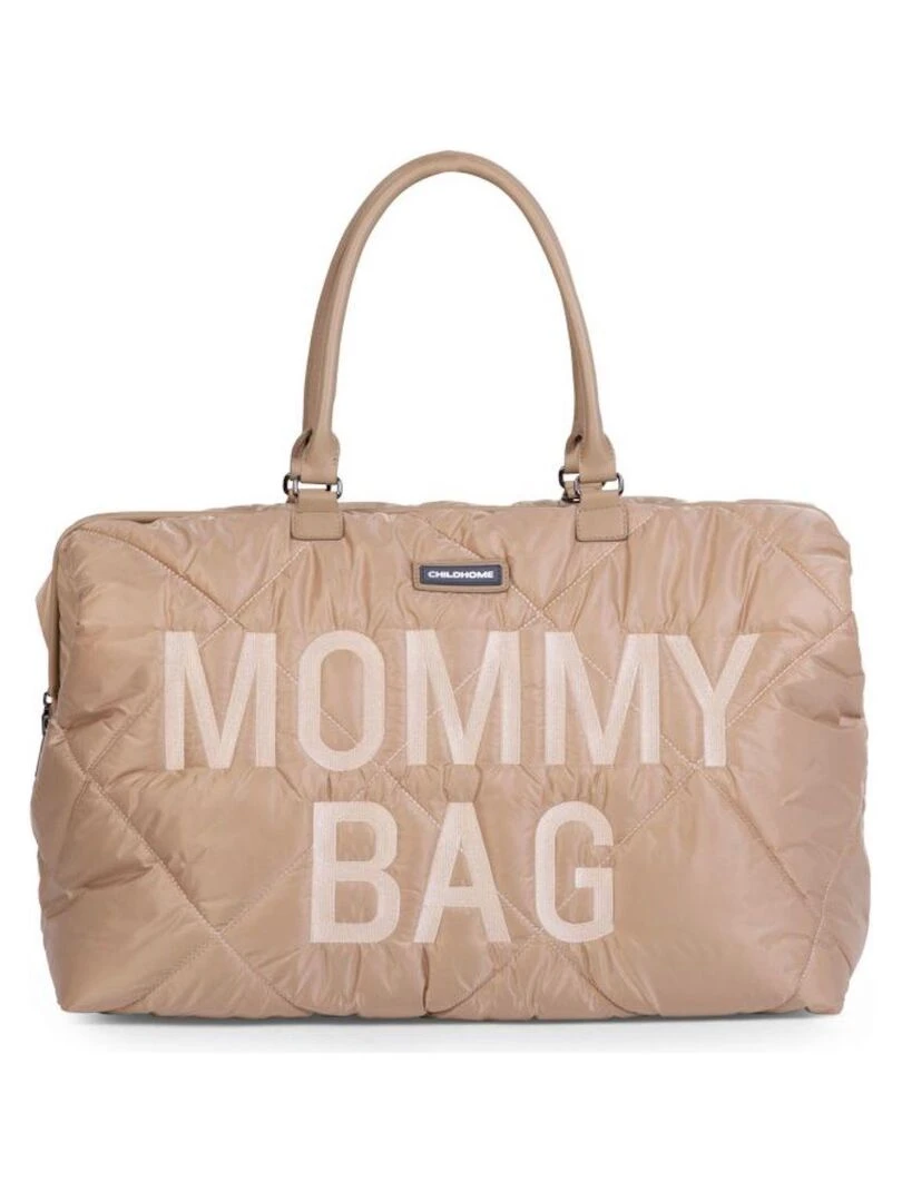 Sac à langer à anses Mommy bag matelassé beige Beige