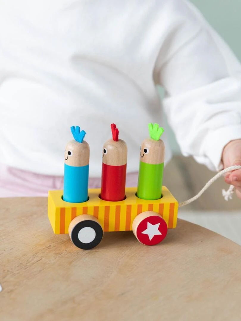 Logic train en bois a assembler   N/A