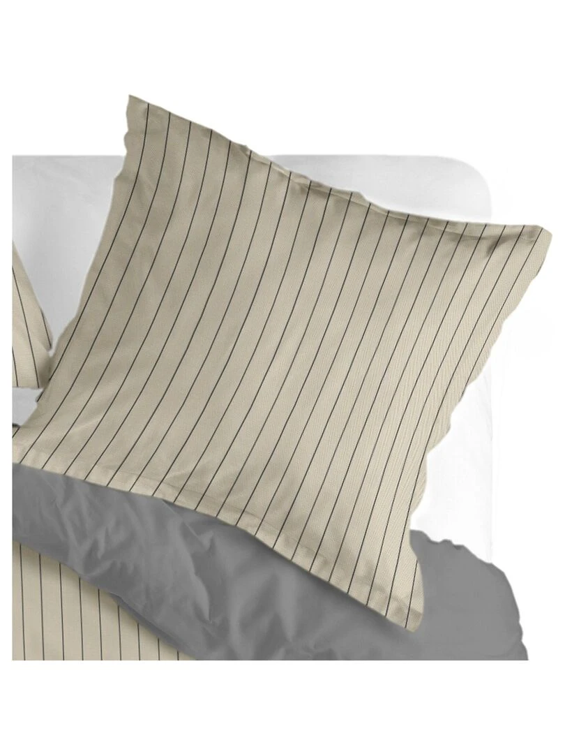 Taie d'oreiller Oxford "Happyfriday"   Beige