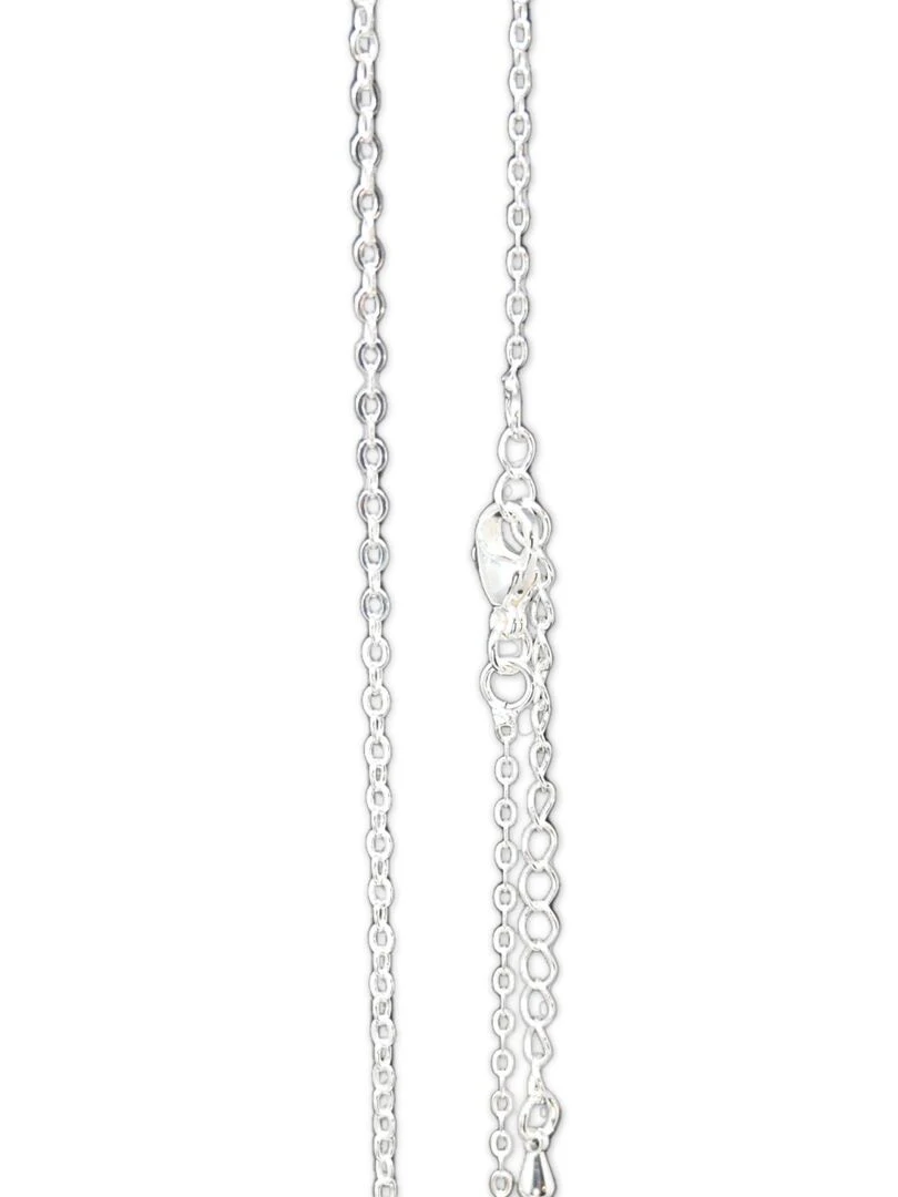 Chaîne fine plaquée argent Maille 1mm Argent