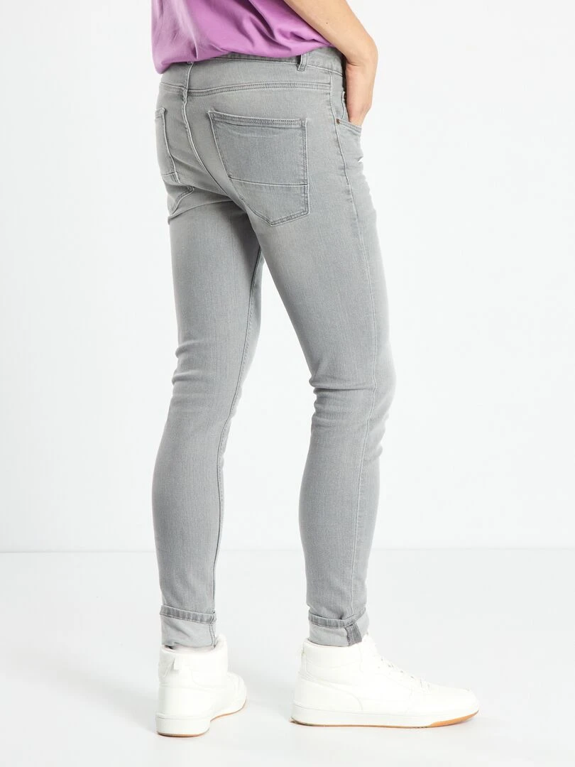 Jean skinny à 5 poches   gris