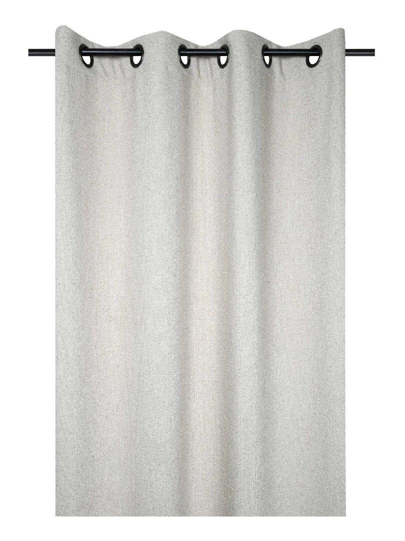 Rideau d'ameublement Effet laineux Beige clair