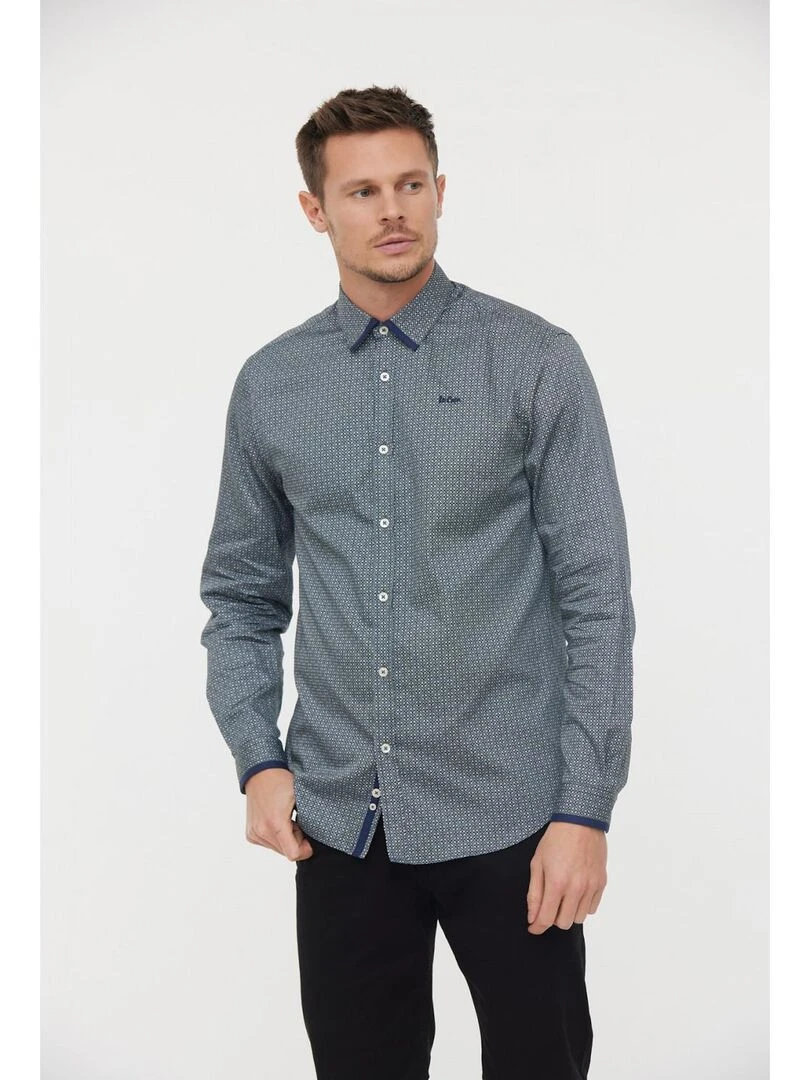 Lee Cooper Chemise manches longues coton regular DIMIX Vert pistache