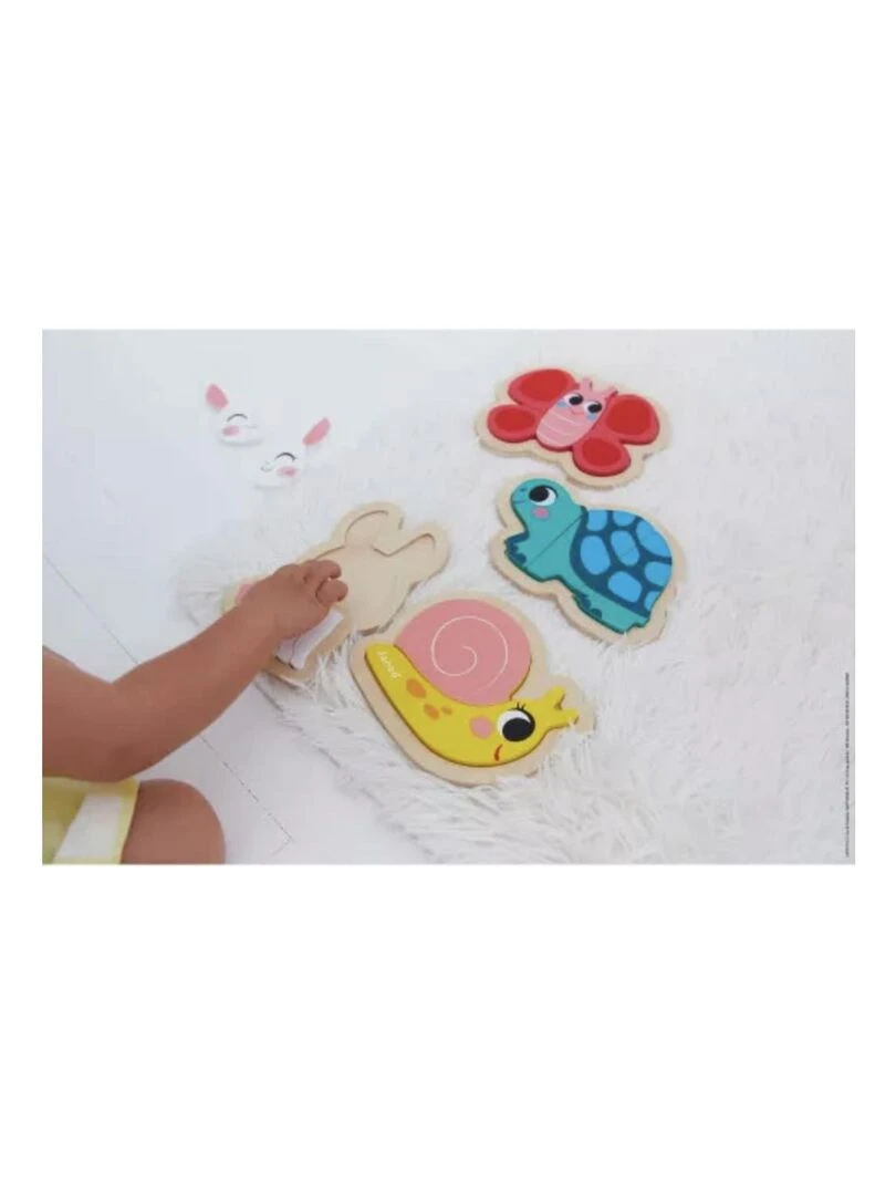 Puzzle evolutifs jardin 4 animaux N/A
