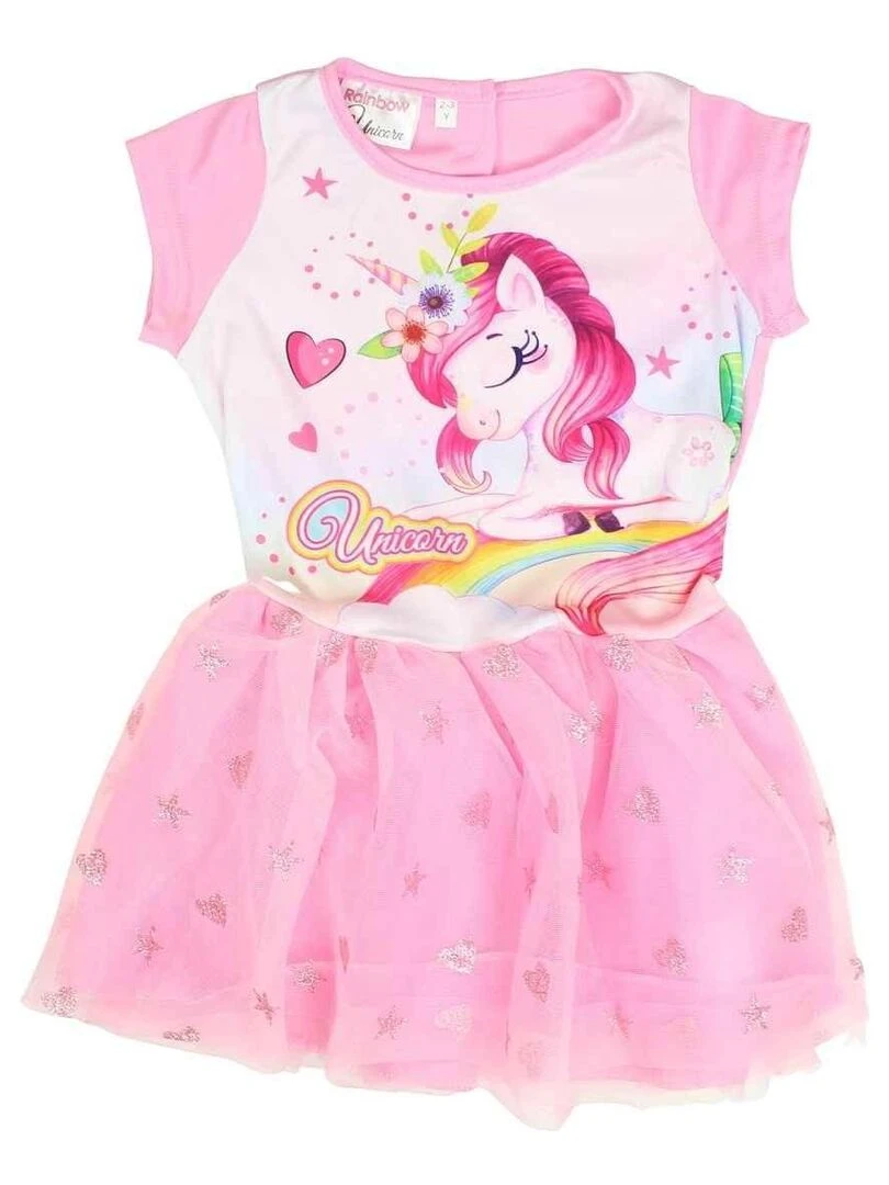 Disney Robe fille imprimé Unicorn Valley Rose