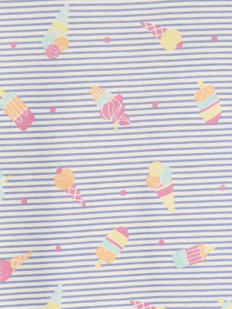 Lot de 2 tee shirts à message   Bleu/blanc