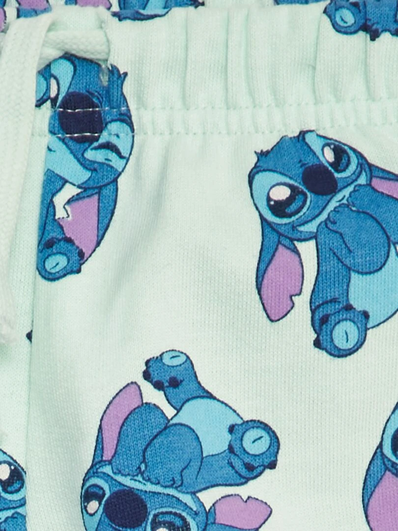 Short 'Stitch' en coton Bleu