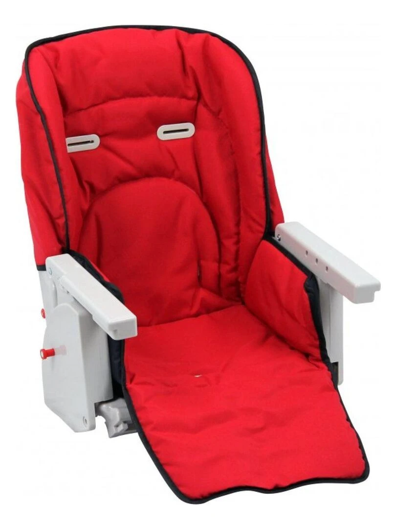 Housse d'assise pour chaise haute bébé enfant gamme Ptit Monsieur Bébé Rouge