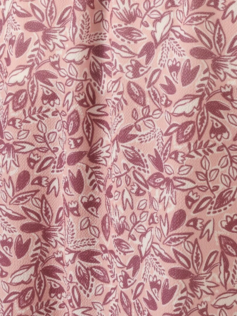Jupe tissu crêpe à fronces   Damart   Rose